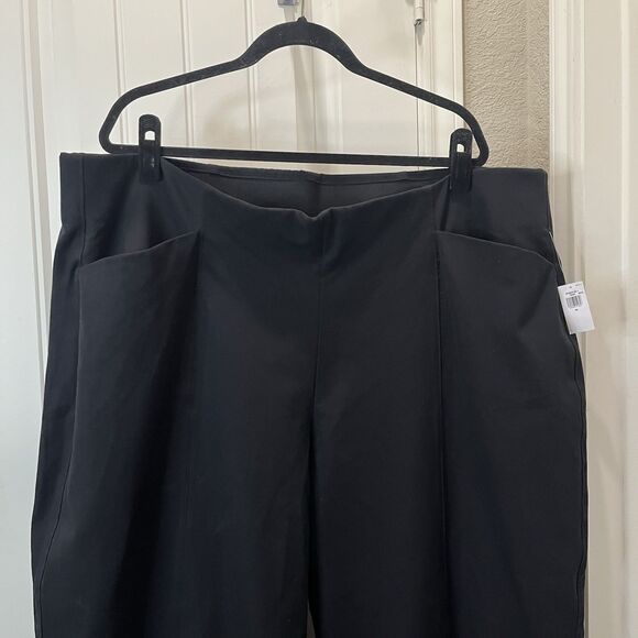Old Navy Women’s High-Rise Pixie Wide Leg Comfort Waistband Pants Size 3X Black - Picture 2 of 10
